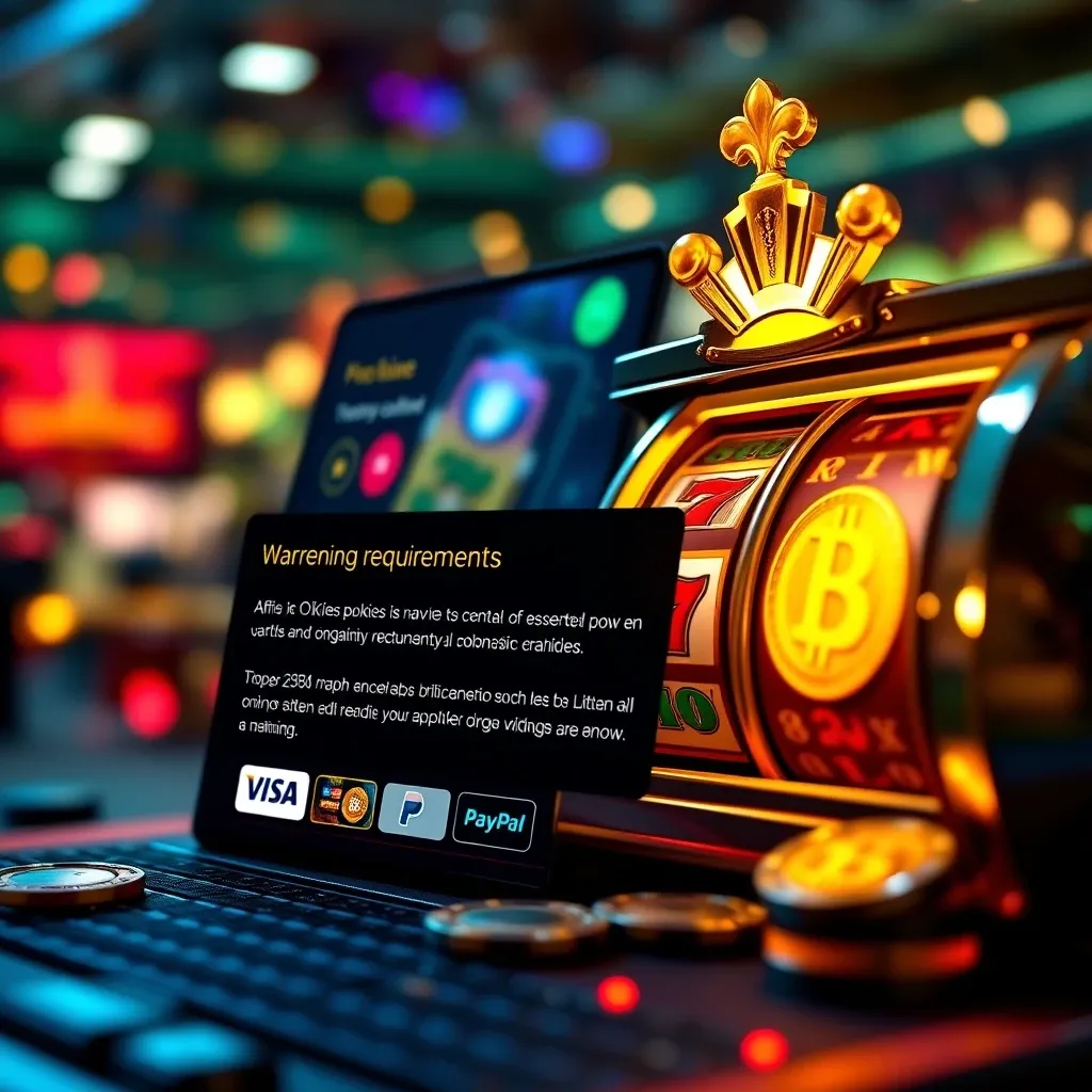 Wizualizacja kasyna online z kolorowymi symbolami